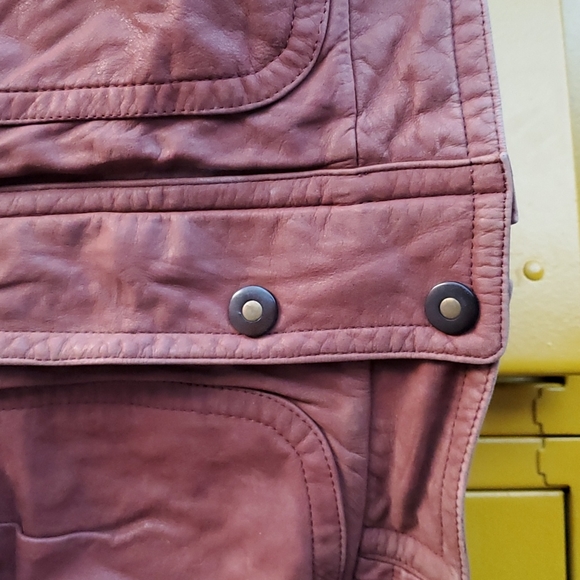 Leather Bomber Jacket Towne by London Fog - Picture 3 of 8